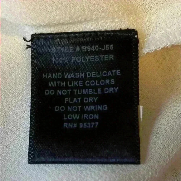 SANCTUARY Ivory Lace Blouse Semi Sheer Fringe Detail women’s size XS - Picture 10 of 11